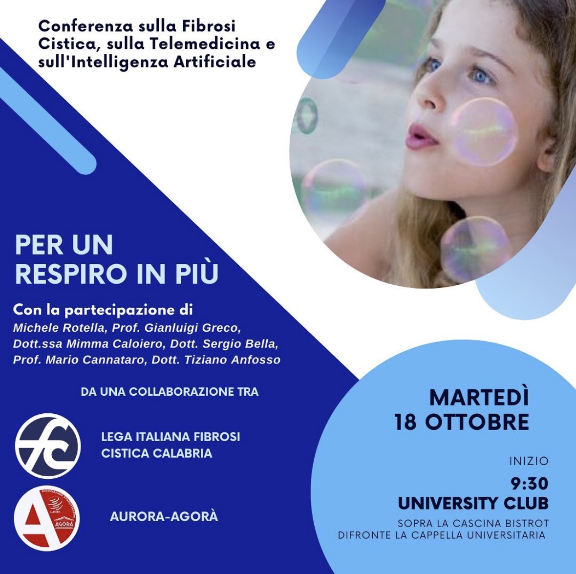 Locandina conferenza Fibrosi Cistica